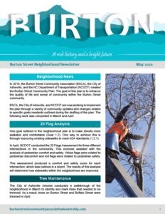 Burton Street Newsletter