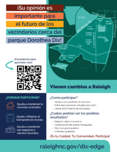 Dix Edge Area Study Flyer in Spanish